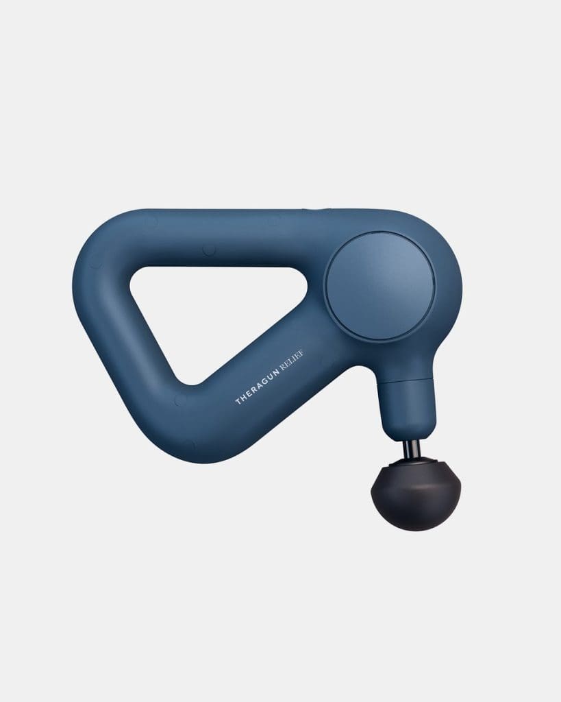 Theragun handheld percussive therapy device for muscle relief and recovery